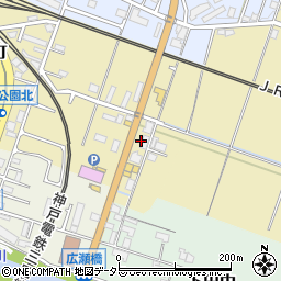 兵庫県三田市駅前町22周辺の地図