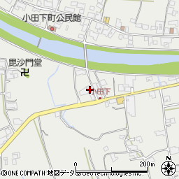 兵庫県小野市小田町1123周辺の地図