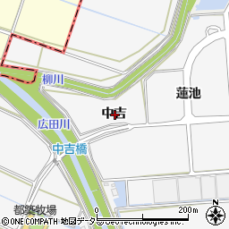 愛知県額田郡幸田町菱池中吉周辺の地図