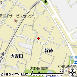 愛知県新城市野田皆津25周辺の地図
