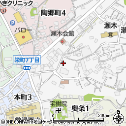 愛知県常滑市瀬木町1丁目82周辺の地図