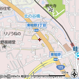 兵庫県川西市東畦野3丁目21周辺の地図