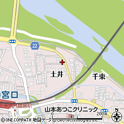 京都府八幡市八幡土井4-24周辺の地図