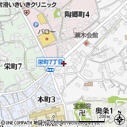 愛知県常滑市瀬木町1丁目11周辺の地図