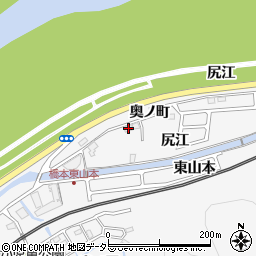 京都府八幡市橋本奥ノ町25周辺の地図