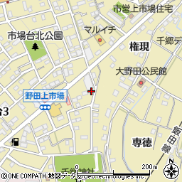愛知県新城市市場台2丁目2-3周辺の地図
