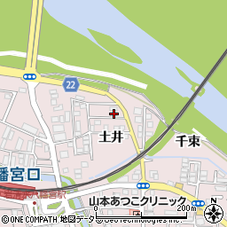 京都府八幡市八幡土井4-26周辺の地図