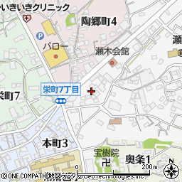 愛知県常滑市瀬木町1丁目13周辺の地図