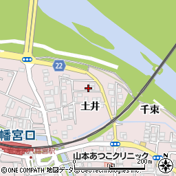 京都府八幡市八幡土井4-27周辺の地図