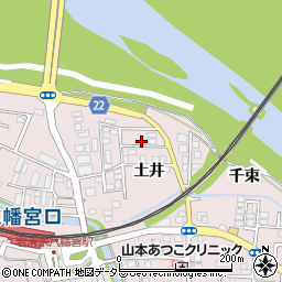 京都府八幡市八幡土井4-28周辺の地図