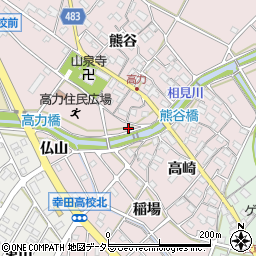 愛知県額田郡幸田町高力越丸1周辺の地図
