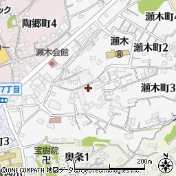 愛知県常滑市瀬木町1丁目142周辺の地図