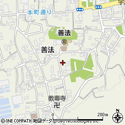 京都府宇治市宇治善法周辺の地図