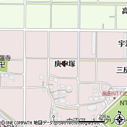 京都府久世郡久御山町島田庚申塚周辺の地図