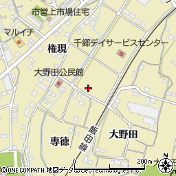愛知県新城市野田皆津61周辺の地図