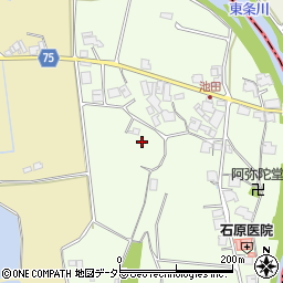 兵庫県小野市池田町周辺の地図