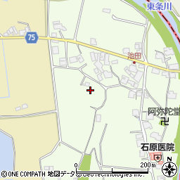 兵庫県小野市池田町周辺の地図