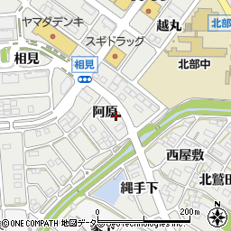 愛知県額田郡幸田町相見阿原25周辺の地図