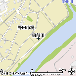 愛知県新城市野田東前田周辺の地図