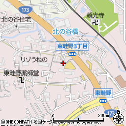 兵庫県川西市東畦野3丁目20周辺の地図