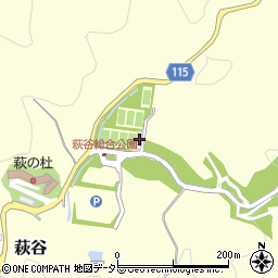 萩谷総合公園トイレ１周辺の地図