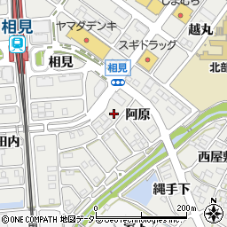 愛知県額田郡幸田町相見阿原165周辺の地図