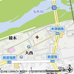 愛知県西尾市米津町川向84周辺の地図