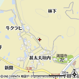 兵庫県宝塚市玉瀬林下周辺の地図