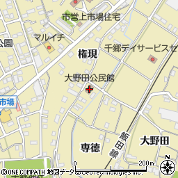 大野田公民館周辺の地図