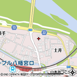 京都府八幡市八幡土井108-19周辺の地図