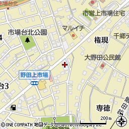 愛知県新城市市場台2丁目2-1周辺の地図