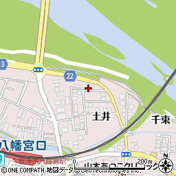 京都府八幡市八幡土井4-45周辺の地図