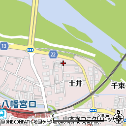 京都府八幡市八幡土井4-44周辺の地図