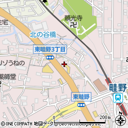 兵庫県川西市東畦野2丁目7周辺の地図