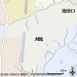 愛知県常滑市大流周辺の地図