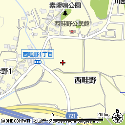 兵庫県川西市西畦野農人垣内周辺の地図
