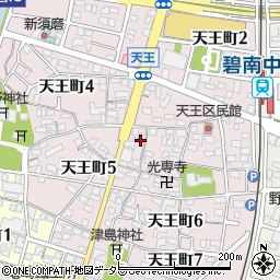 愛知県碧南市天王町周辺の地図