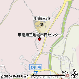 野川簡易郵便局周辺の地図