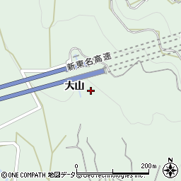 愛知県豊川市上長山町奥三手川周辺の地図