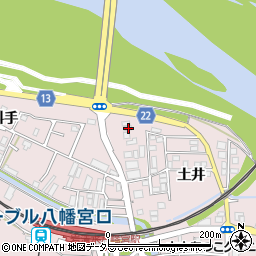 京都府八幡市八幡土井108-23周辺の地図