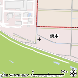 京都府八幡市八幡焼木周辺の地図
