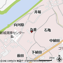 愛知県新城市庭野為重周辺の地図