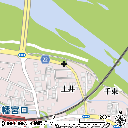 京都府八幡市八幡土井周辺の地図