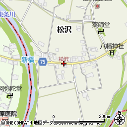 松沢周辺の地図