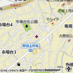 愛知県新城市市場台1丁目8-18周辺の地図