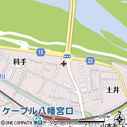 京都府八幡市八幡科手106周辺の地図