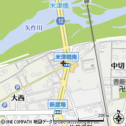 愛知県西尾市米津町川向16-1周辺の地図