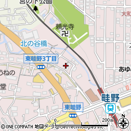 兵庫県川西市東畦野2丁目11周辺の地図