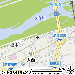 愛知県西尾市米津町川向62周辺の地図