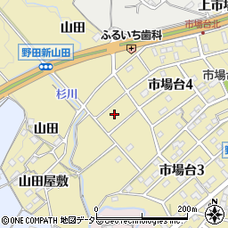 愛知県新城市野田（新山田）周辺の地図